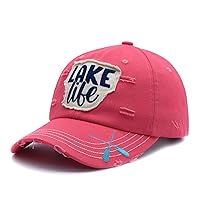 Lake Life Hat for Women, Adjustable Classic Baseball Cap