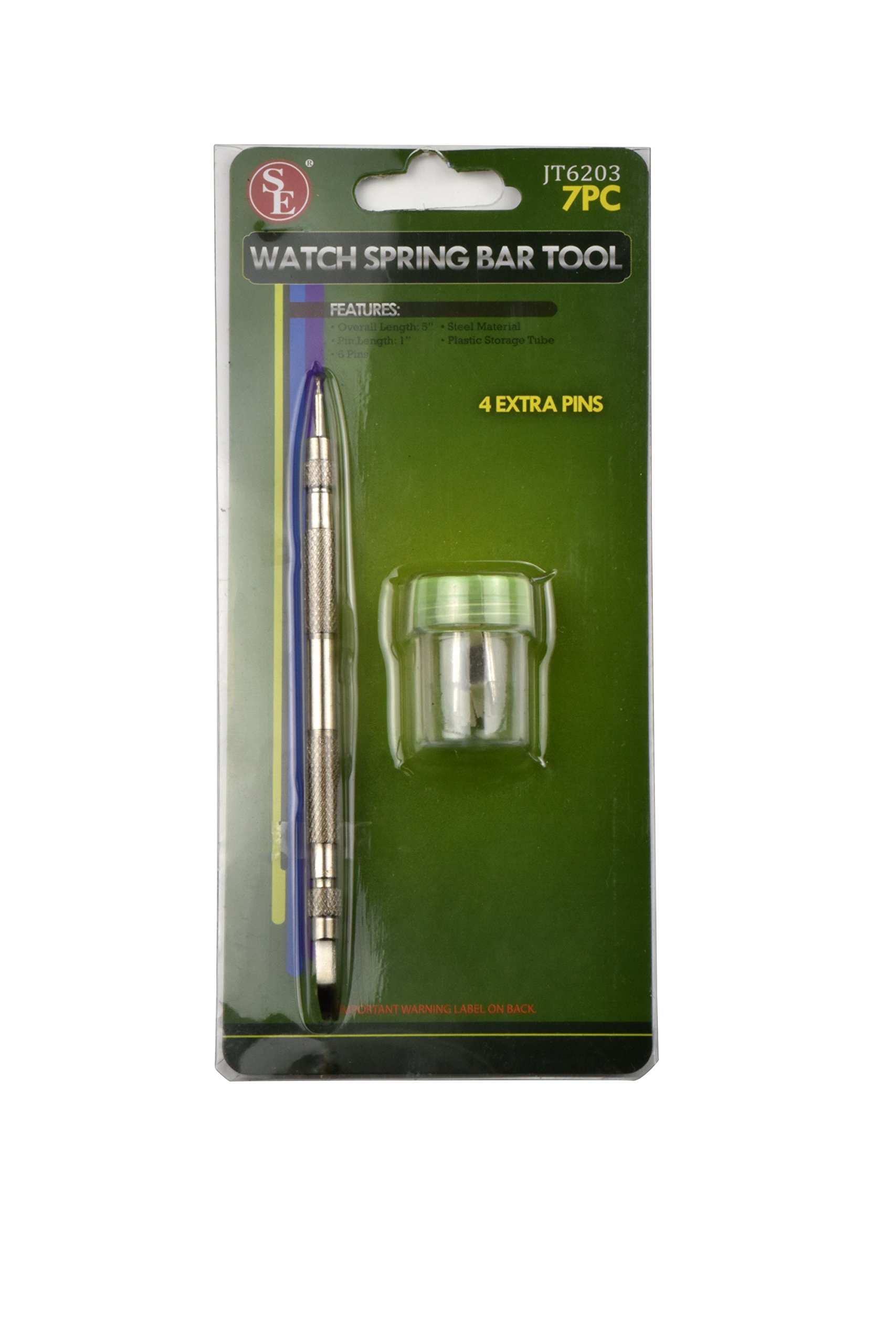 SE 7-Piece Watch Spring Bar Tool Set - JT6203