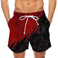 Man Beach Shorts for Man Flower Print Loose Fit Hawaiian Tropical Straight Leg Summer Fall 2024 Trendy Y2K