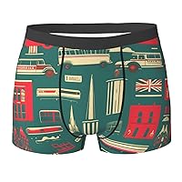 NEZIH Scottish retro Print Mens Boxer Briefs Funny Novelty Underwear Hilarious Gifts for Comfy Breathable