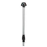 Attwood 5092-14-7 Bi-Color Boat Navigation Stowaway Pole Light with Dual Locking Collar, 14-Inch