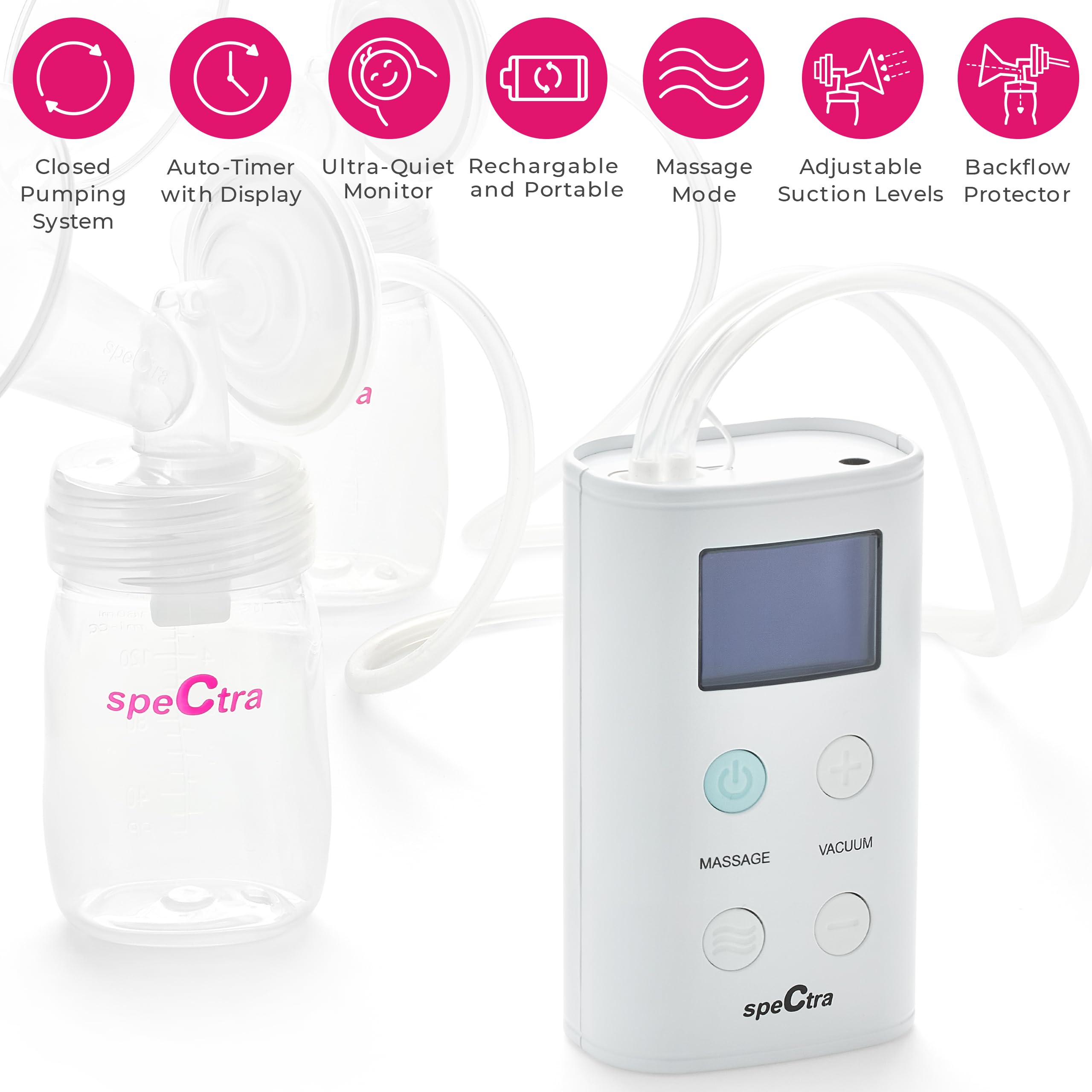 Spectra - 9 Plus Portable Electric Breast Milk Pump for Baby Feeding