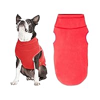 Gooby Microfiber Stretch Fleece Vest Dog Sweater - Tomato Red, 6X-Large - Pullover Fleece Dog Jacket - Dog Clothes for Small Dogs Boy - Dog Sweaters for Small Dogs to Dog Sweaters for Large Dogs
