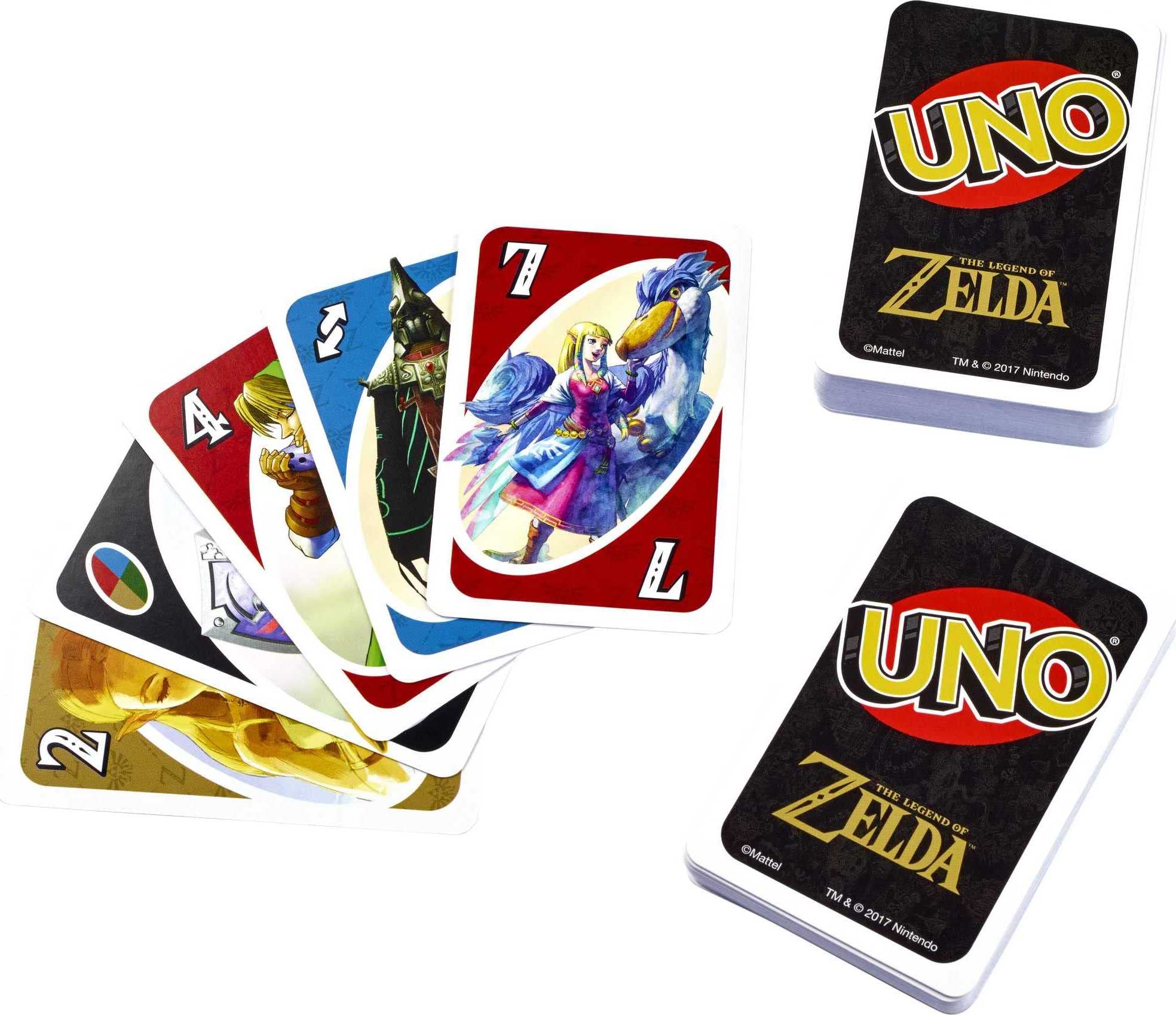 UNO the Legend of Zelda Card Game for Family Night with Graphics From the Legend of Zelda & Special Rule