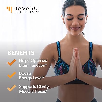 HAVASU NUTRITION NeuroIgnite Nootropic Focus Brain Support to Reduce Fog and Increase Memory & Cognition | Perfect for Students and Full-Time Employees | No Jitters or Crash