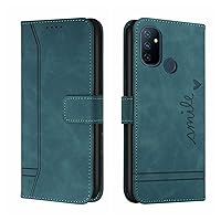 Protective Flip Cases Compatible with OnePlus Nord 100 4G Wallet Case ,Shockproof TPU Protective Case,PU Leather Phone Case Magnetic Flip Folio Leather Case Card Holders Case Cover ( Color : Green )