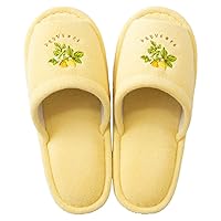 OKA Provence Ciel Slippers, Yellow, Nordic, Stylish, Washable, Foot Size: Up to 9.8 inches (25 cm)