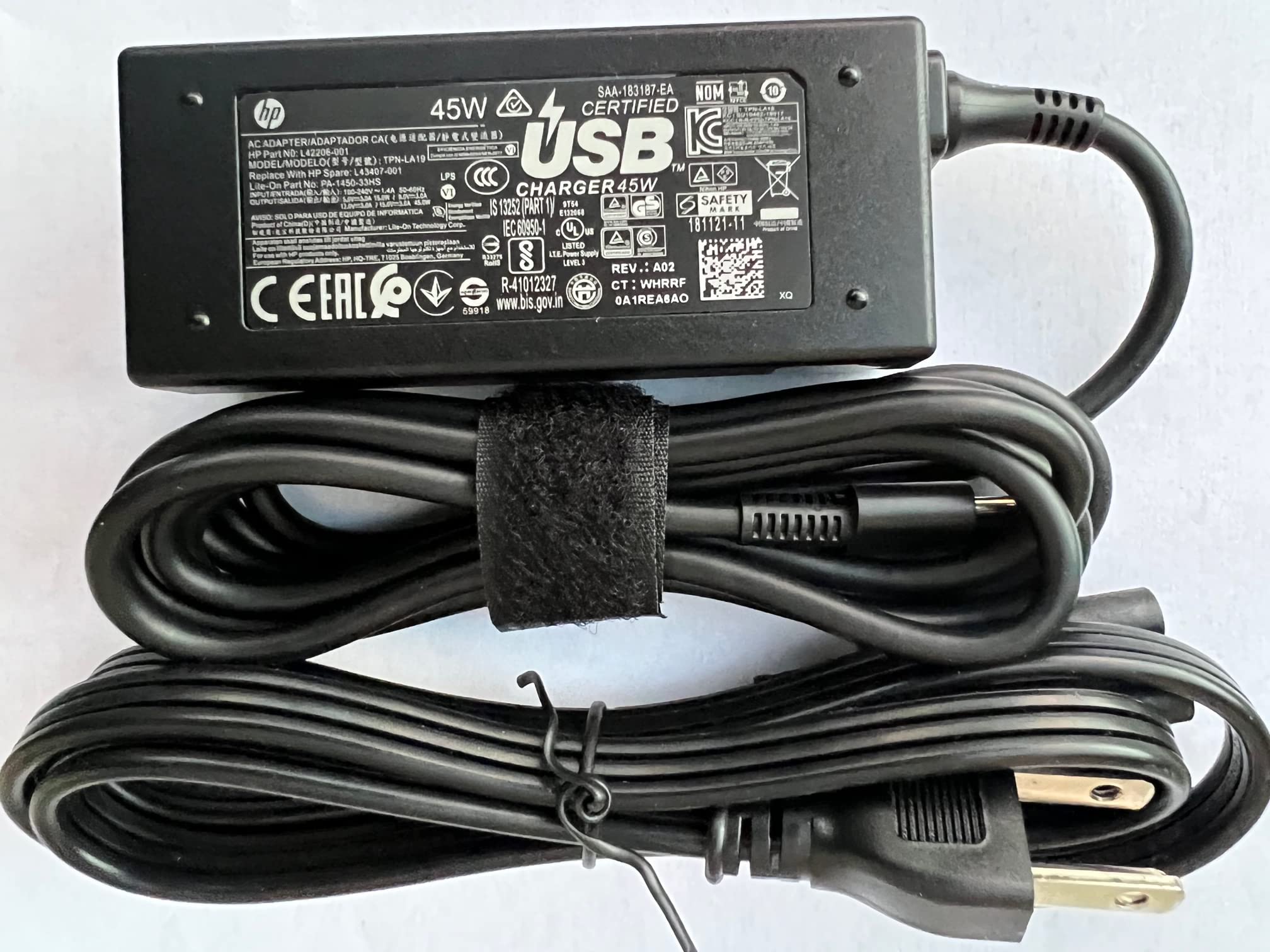 Mua Original Replacement HP L42206-004 - 45W 15V 3A USB-C AC Adapter for HP  Spectre 13 X360, Elite X2 1012 G1, Compatible with P/N: TPN-AA07,  L43407-001, L42206-004, TPN-LA19, L43407-001, L42206-001. trên Amazon