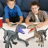 BOMPOW 2PCS Dinosuar Toys Remote Control Dino Toys for Kids