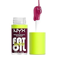 NYX PROFESSIONAL MAKEUP Fat Oil Lip Drip, Moisturizing, Shiny and Vegan Tinted Lip Gloss - That's Chic (Deep Berry)
