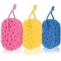 3 Pcs Exfoliating Bath Sponge Soft Shower Sponges for Women Reusable Body Sponges for Men Washing Scrubber