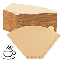 #4 Cone Coffee Filters 8-12 Cup, 120 Pcs Natural Brown Disposable Coffee Paper Filters, 3 Packs of 40 Filters Per Pack