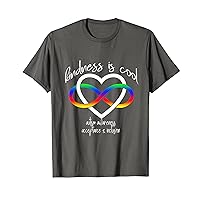 Autism Kindness is Cool Autism Infinity Heart Rainbow T-Shirt
