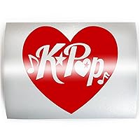 HEART K-POP - PICK COLOR & SIZE - Korean Pop Band Korea Fun KPOP Vinyl Decal Sticker D