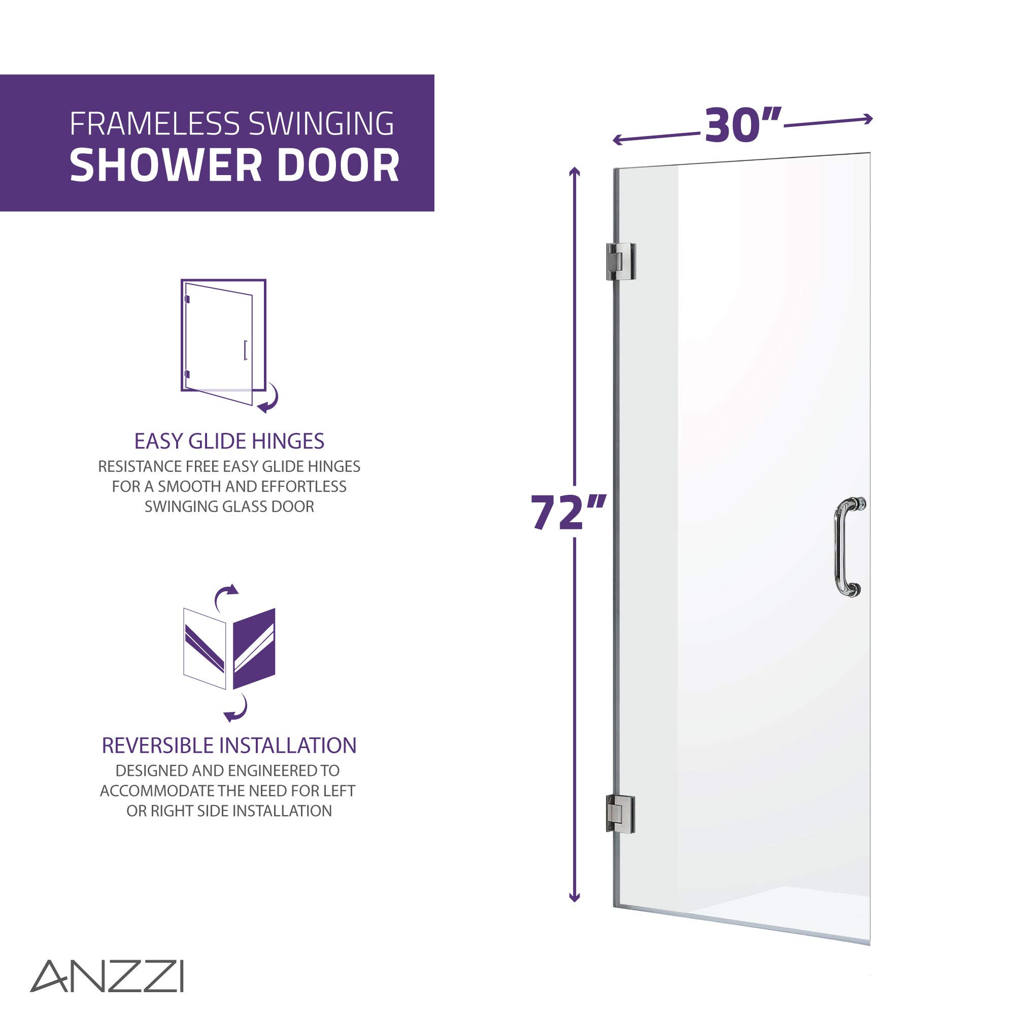ANZZI Fellow ANZZI Shower Doors (72