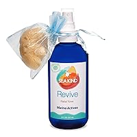 Revive Facial Toner, Face Toner with Marine Actives (Sea Kelp), Aloe Vera, and Grapefruit, Skin Cleanser, Pore Minimizer and Hydrating Toner, Suitable for All Skin Types, 8 fl oz - Sea Kind