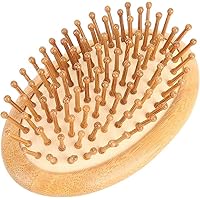 Hair Massager Scalp Brush for Growth Head Wood Bamboo Small Wooden Peg Gents Pig Bristle Massage Wooden Massage Comb No Handle Deep Conditioners Treatments for Straight Curl Professional Process