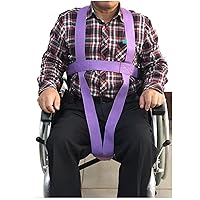 Wheelchair Safety Vest Belt, Adjustable Anti-Slip Restraints Fixing Strap, Medical Patients Cares Safety Harness, for Elderly Seniors, Bedridden, Obesity