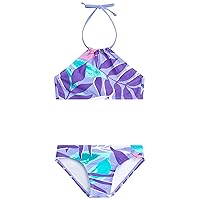 Girls' Mahina UPF 50+ Beach Sport Halter Bikini 2-Piece Swimsuit