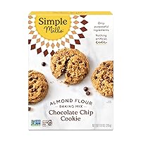 Simple Mills Almond Flour Baking Mix, Chocolate Chip Cookie Dough Mix - Gluten Free, Plant Based, 9.4 Ounce (Pack of 1)