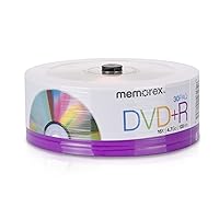 Memorex 32020030154 DVD+R 16x Eco Spindle Base, 30 Pack
