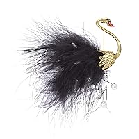Cute Brooches for Party Unisex Faux Pearl Rhinestone Feather Bird Animal Brooch Pin Shirt Lapel Jewelry for Costume Decoration
