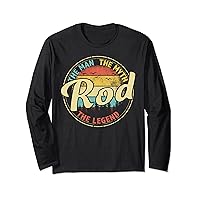 Rod Man Myth Legend Men Personalized Name Long Sleeve T-Shirt