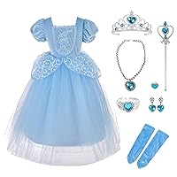 Lito Angels Princess Dress Up Costumes Fancy Halloween Christmas Party for Girls with Accessories