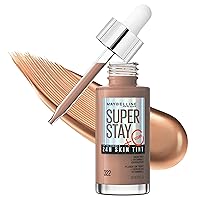 Super Stay Up to 24HR Skin Tint, Radiant Light-to-Medium Coverage Foundation, Makeup Infused With Vitamin C, 322, 1 Count