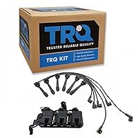 TRQ Ignition Coil Pack & Wire Set Fits 05-09 Hyundai Tucson 05-10 Kia Sportage