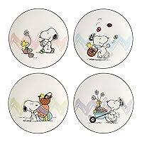 Lenox Peanuts Snoopy 4-Piece Easter Accent Plates Set, 4 Count, Multi