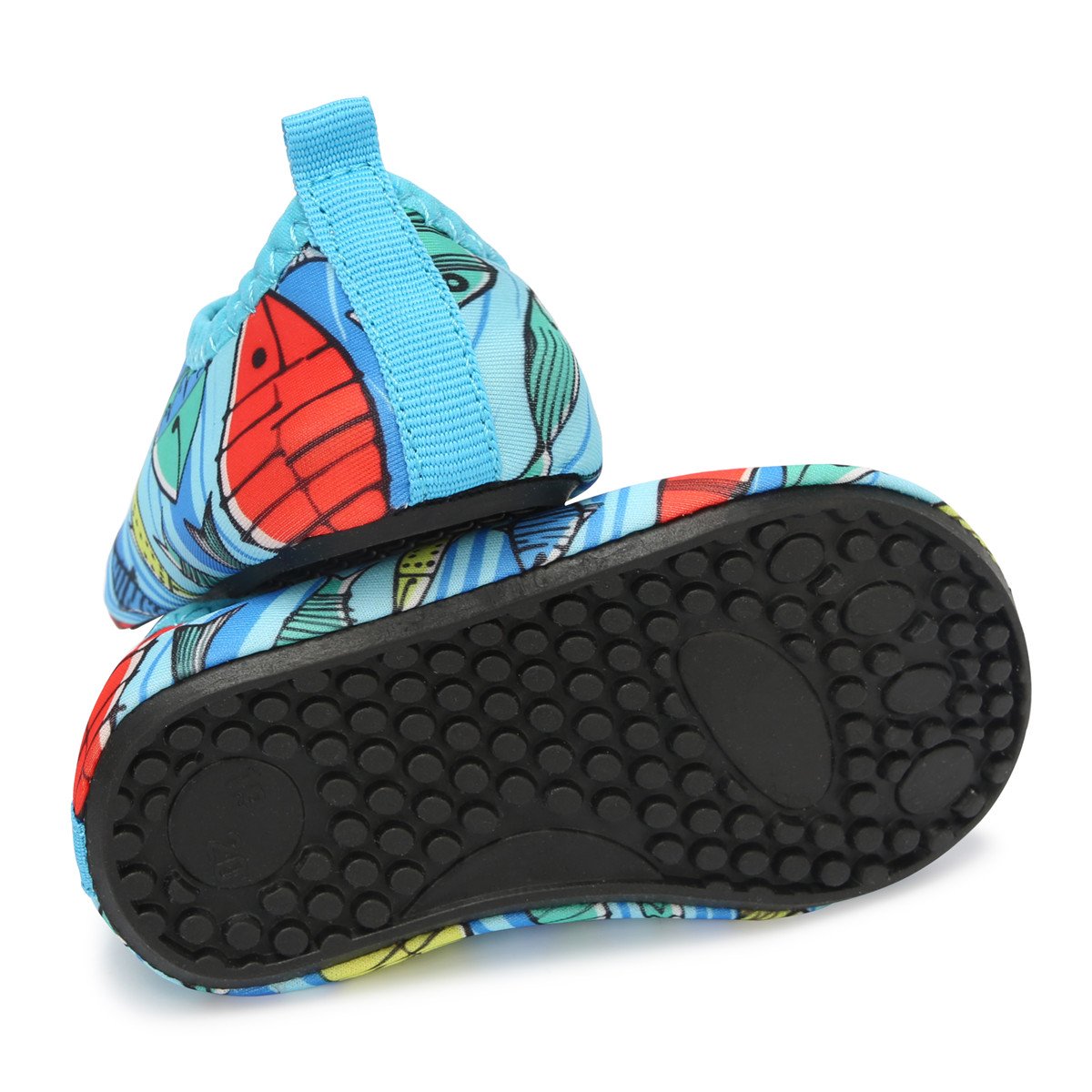JIASUQI Baby Boys and Girls Barefoot Swim Water Skin Shoes Aqua Socks for Beach Swim Pool