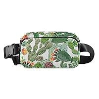 Cactus Belt Bag for Women Men Water Proof Waist Bag with Adjustable Shoulder Tear Resistant Fashion Waist Packs for Party