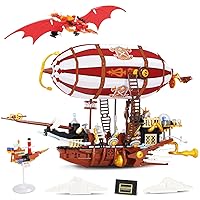 MISINI M7720 Airship Building Toy Set, Gift for Adults Teens Boys Girls Ages 6+, New 2023 (1283 Pieces)