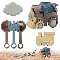 Beach Toys Durable Plastic Sand Box Toys for 1-3 with Different Kits Beach Toys for Kids Ages 4-8 Portable Baby Beach Toys for Kids Toddlers Boys Girls Sand Beach Toys