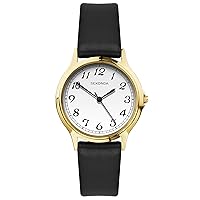 Sekonda Classic Ladies Quartz Easy Read Watch with White Dial Analogue Display and Black Strap
