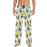 ALAZA Men's Colorful Pineapple Fruit Sleep Pajama Pant