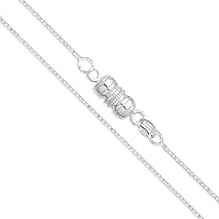 CHOOSE YOUR CLASP Sterling Silver 1.4mm Box Chain Necklace