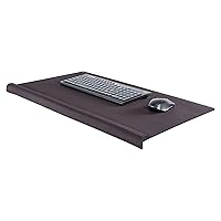 Allsop Ergoedge Deskpad W/Large Wrist Rest and Mousing Surface Foam, Large, Black