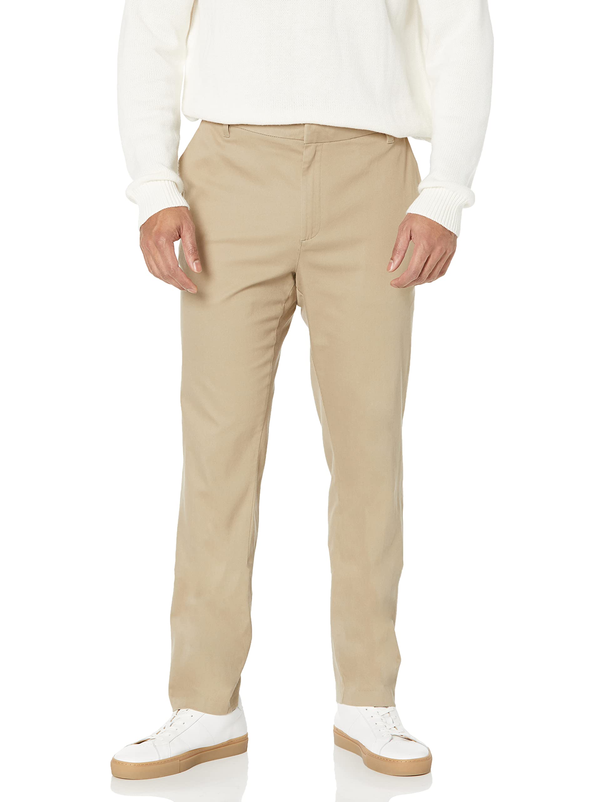 Amazon Essentials Men's Slim-Fit Wrinkle-Resistant Flat-Front Stretch Chino Pant