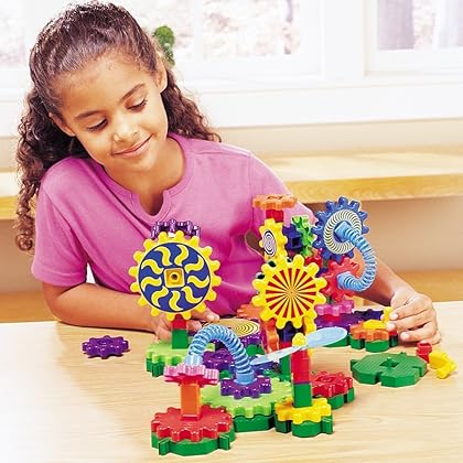 Learning Resources Gears! Gears! Gears! Gizmos Building Set, 83 Pieces, Ages 3+, Construction Toy, STEM Learning Toy