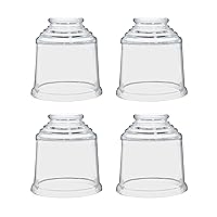 Aspen Creative 23176-60-4 Contemporary Style Clear Replacement Glass Shade, 2-1/4