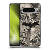 Officially Licensed Batman DC Comics Logo Collage Distressed Hush Soft Gel Case Compatible with Google Pixel 8 Pro
