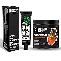 Hemorrhoid Treatment and Prevention Combo Pack, American Made and Veteran Owned, Lidocaine Based Hemorrhoid Cream, and Fiber/Magnesium Gummies for Constipation.