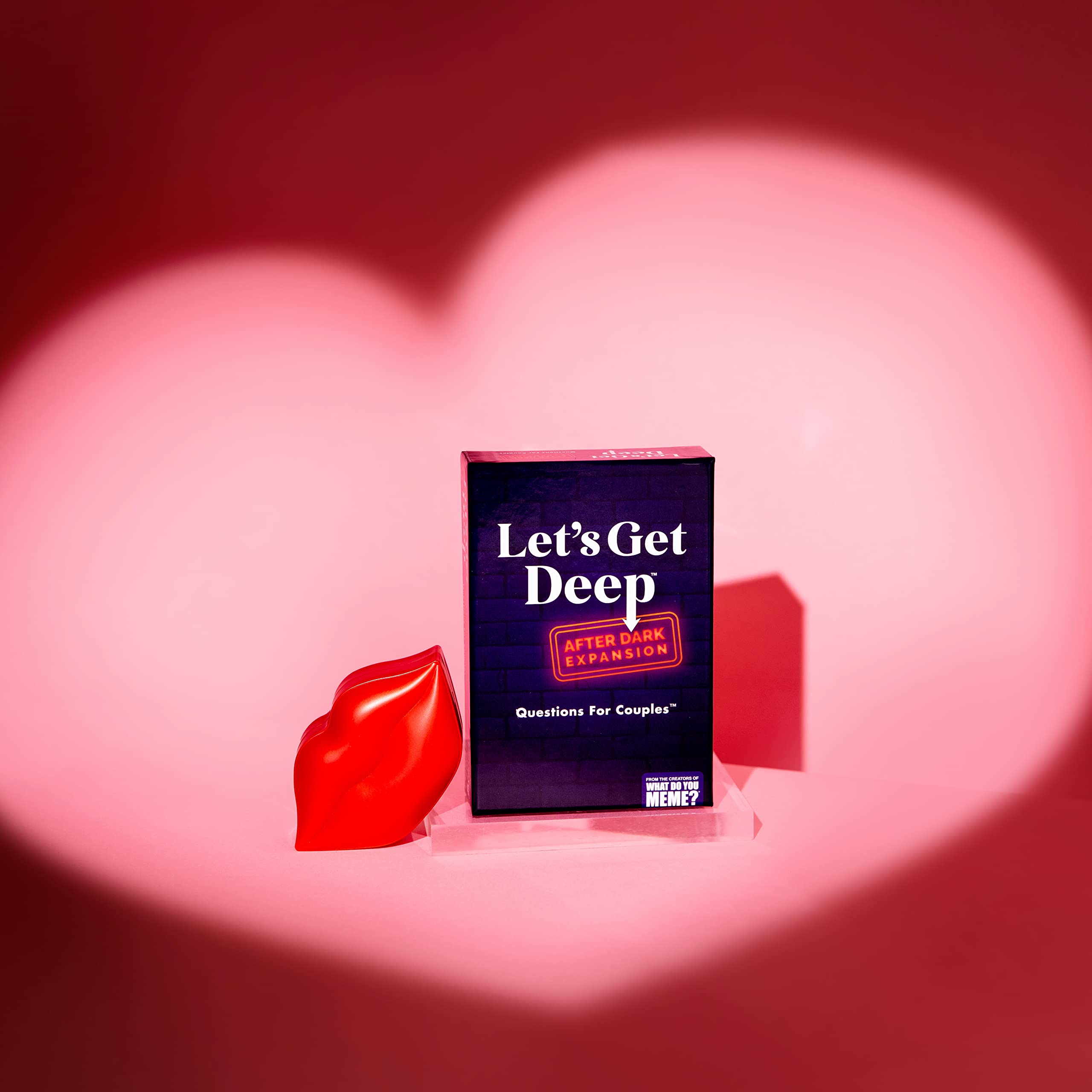WHAT DO YOU MEME? Let's Get Deep: After Dark Expansion Pack – Conversation Cards for Couples - Pairs with The Love Language Card Game Let's Get Deep