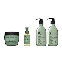 Luseta Rosemary Mint Strengthening Shampoo and Conditioner Set with Hair Serum and Hair Mask