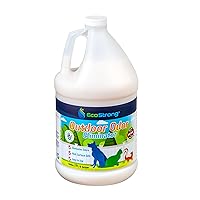Outdoor Odor Eliminator | Outside Dog Urine Enzyme Cleaner – Powerful Pet, Cat, Animal Scent Deodorizer | Professional Strength for Yard, Turf, Kennels, Patios, Decks (128 OZ)