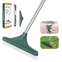 Artificial Grass Turf Rake with Foldable Lightweight Steel Handle, 51