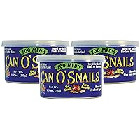 Zoo Med 3 Pack of Can O' Snails, 1.7 Ounces Each