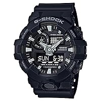 Casio G-shock Ana Digi All Black Men's Watch, 200 Meter Water Resistant with Day and Date GA-700-1B